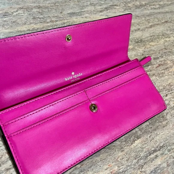 Kate Spade ♠️ fuchsia clutch - Picture 6 of 15